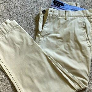Tommy Hilfiger 34/30 Cream Mens Pants Custom Fit